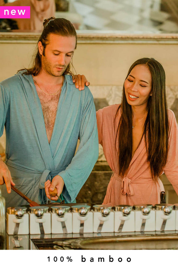 2x nooboo luxuriöse 100% bambus kimonos & lounge pants 2200 gramm (-25% OFF)