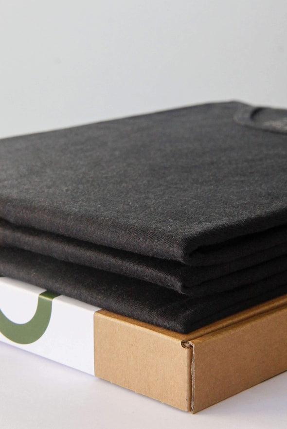 3er-packung nooboo luxuriöse bambus t-shirts 555 gramm (2+1 gratis)