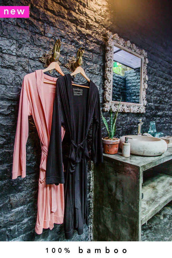 2x nooboo luxuriöse 100% bambus kimonos & lounge pants 2200 gramm (-25% OFF)