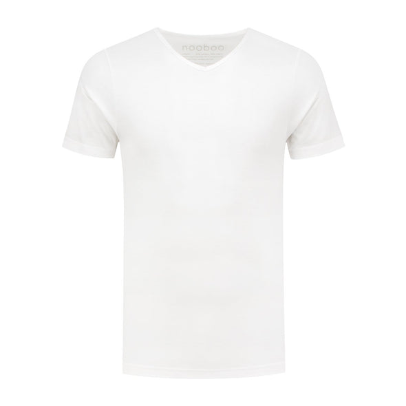 nooboo luxuriöses bambus t-shirt mit v-ausschnitt 185 gramm
